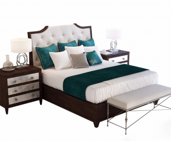 American Style Double Bed-ID:465102596