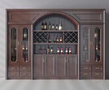 European Style Wine Cabinet-ID:111890567