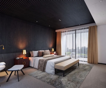 New Chinese Style Bedroom-ID:715633528