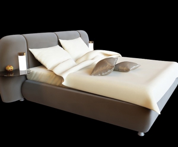 Modern Double Bed-ID:852400311
