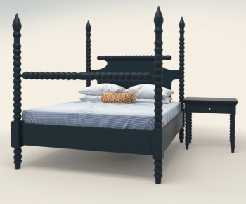 European Style Double Bed-ID:924228461