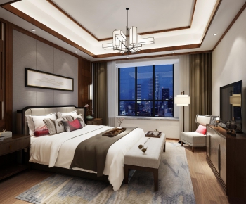 New Chinese Style Bedroom-ID:815035767