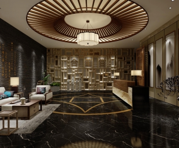 New Chinese Style Lobby Hall-ID:982213486
