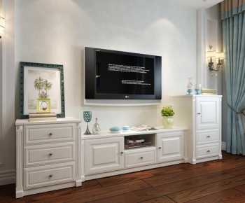 Simple European Style TV Cabinet-ID:789238487