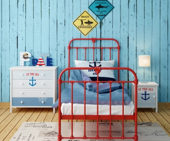 Mediterranean Style Child's Bed-ID:877056363