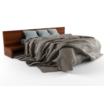 Modern Double Bed-ID:905215489