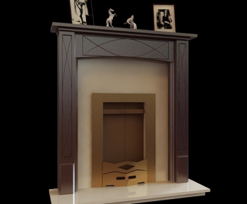 Simple European Style Fireplace-ID:899628359