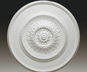 European Style Plaster Carved Top Plate-ID:921043156