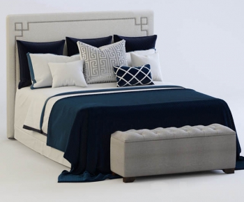 Modern Double Bed-ID:487903834