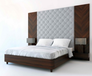 Modern Double Bed-ID:998976684