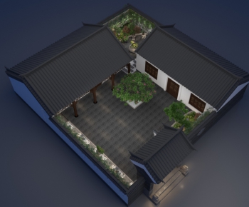 New Chinese Style Courtyard/landscape-ID:201581974