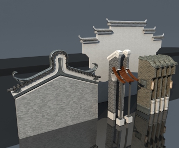 Chinese Style Building Component-ID:875200263
