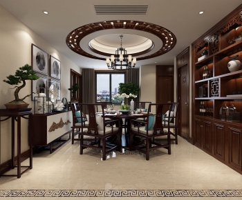New Chinese Style Dining Room-ID:208173594