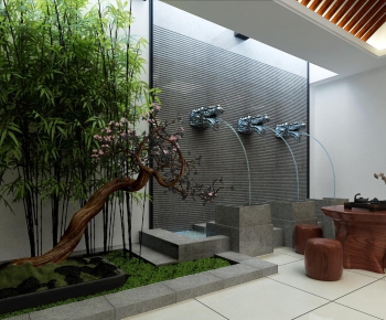 New Chinese Style Courtyard/landscape-ID:326025995
