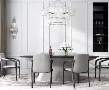 Post Modern Style Dining Table And Chairs-ID:914531996