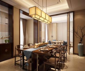 New Chinese Style Dining Room-ID:381970986