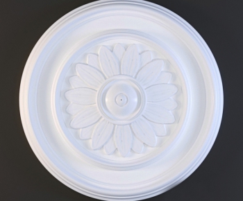 European Style Plaster Carved Top Plate-ID:472632374