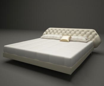 Modern Double Bed-ID:619396357