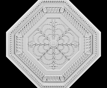 European Style Plaster Carved Top Plate-ID:763547168