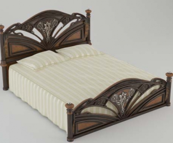 European Style Double Bed-ID:367315666