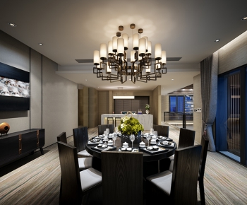 New Chinese Style Dining Room-ID:645722512
