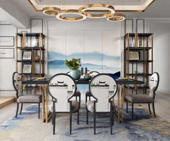 New Chinese Style Dining Room-ID:957408544