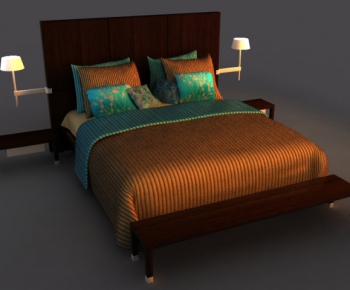 Modern Double Bed-ID:850613661