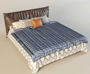 Modern Double Bed-ID:206911774