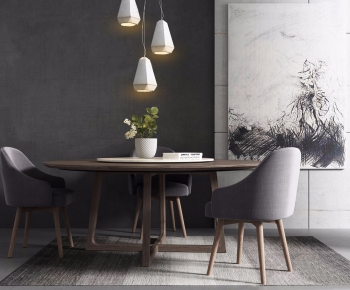 Nordic Style Dining Table And Chairs-ID:794085412