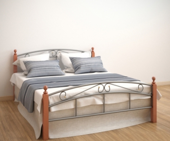 European Style Double Bed-ID:617354451