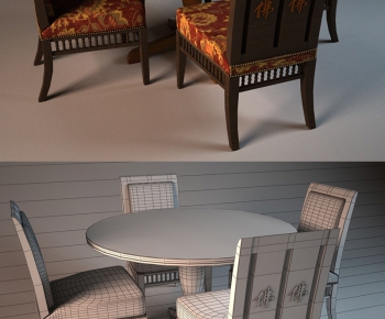 Modern Dining Table And Chairs-ID:973663418