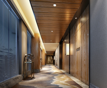 New Chinese Style Corridor Elevator Hall-ID:983284142