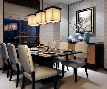 Modern New Chinese Style Dining Room-ID:881819214