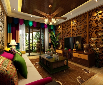 Southeast Asian Style A Living Room-ID:229456868