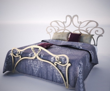 European Style Double Bed-ID:890870186