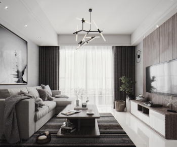 Modern A Living Room-ID:243082746