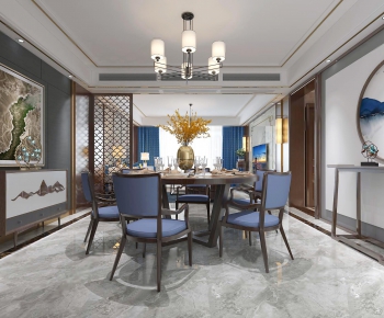 New Chinese Style Dining Room-ID:234245642