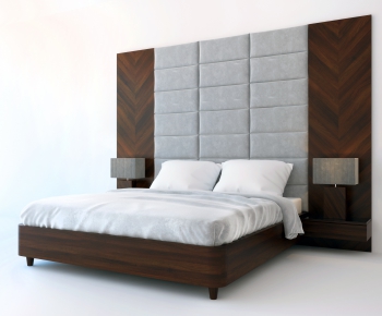 Modern Double Bed-ID:679068732