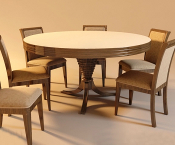 American Style Dining Table And Chairs-ID:188289518