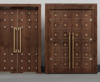 New Chinese Style Double Door-ID:782718115