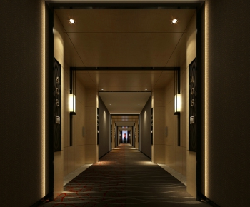 Modern Corridor Elevator Hall-ID:322398334