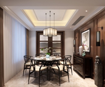New Chinese Style Dining Room-ID:209816816
