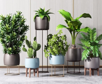 Modern Nordic Style Potted Green Plant-ID:832817333