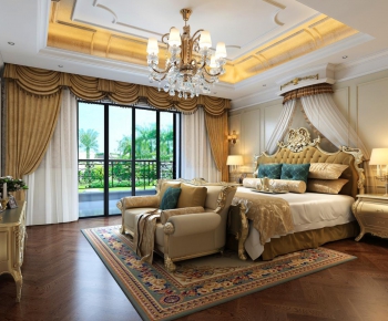 European Style French Style Bedroom-ID:593060229