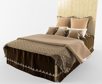 Modern Double Bed-ID:458391632