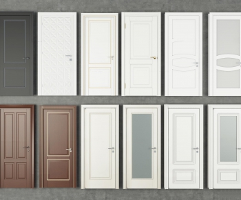 Simple European Style Solid Wood Door-ID:908513429