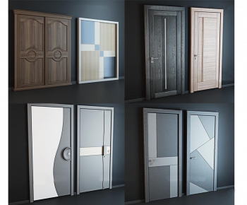 Modern Solid Wood Door-ID:310845751