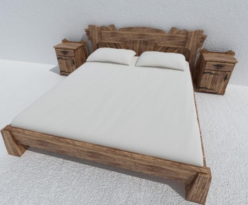 European Style Double Bed-ID:487079138