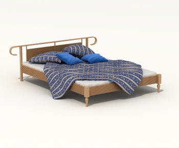 Modern Double Bed-ID:415662189