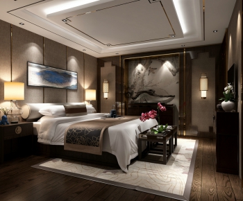 New Chinese Style Bedroom-ID:184443768